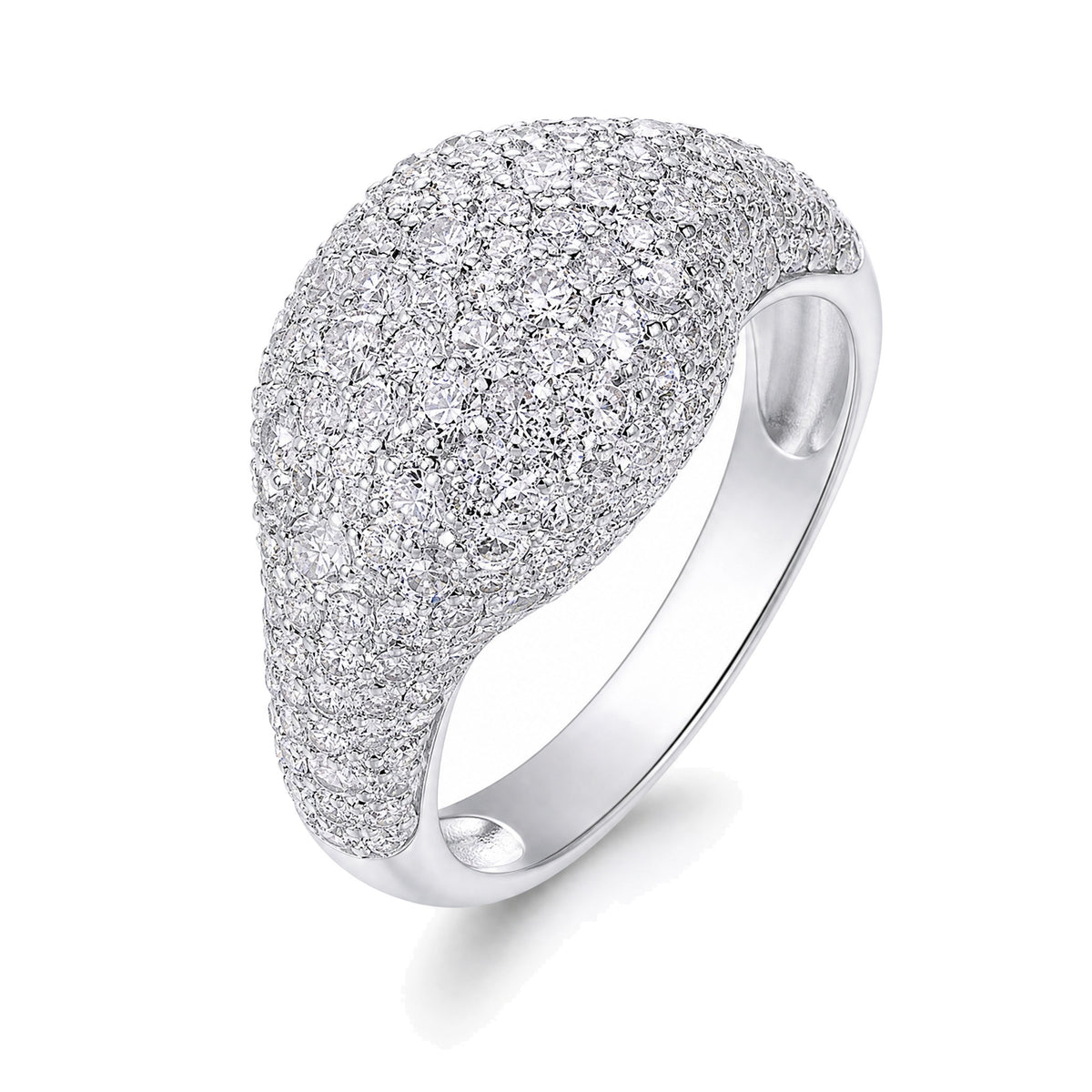 Unisex Band Moissanite Ring | 925 Sterling Silver — product view