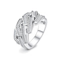 Men's Signet Moissanite Ring | 925 Sterling Silver — product view