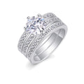 Closed-Band Moissanite Ring, 2ct | 925 Sterling Silver — product view