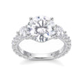 Five-Carat Moissanite Ring, 11mm | 925 Sterling Silver — product view