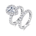 Pear Stacking Set, Moissanite 2.5ct | 925 Sterling Silver — product view