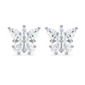 Marquise Butterfly Moissanite Studs | 925 Silver — product view