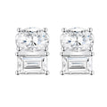 Minimal Moissanite Stud Earrings | 925 Sterling Silver — product view