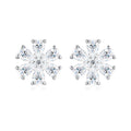 Cherry Blossom Moissanite Studs | 925 Sterling Silver — product view