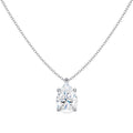 Pear Moissanite Necklace, 2.5ct | 925 Sterling Silver — product view