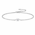 Round Moissanite Chain Bracelet | 925 Sterling Silver — product view