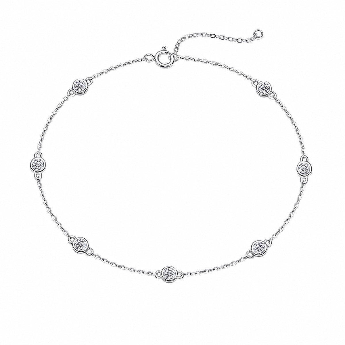 Bubble Moissanite Bracelet | 925 Sterling Silver — product view