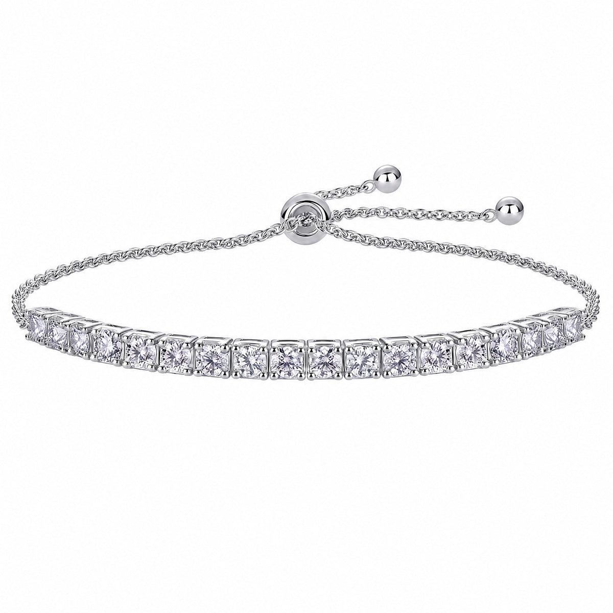 Pave Moissanite Bracelet | 925 Sterling Silver — product view