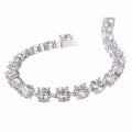 Four-Prong Tennis Bracelet, Moissanite | 925 Silver — product view