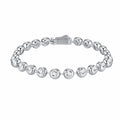 Bubble Tennis Bracelet, Moissanite | 925 Sterling Silver — product view