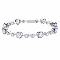Two-Tone Bubble Bracelet, Moissanite | 925 Silver — product view