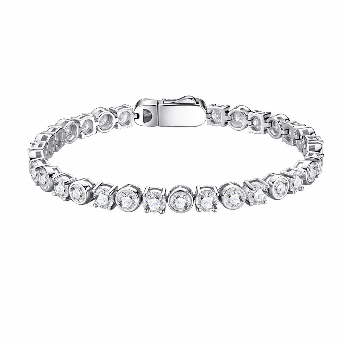 Tennis Bracelet, 7.5in Moissanite | 925 Sterling Silver — product view