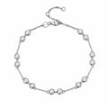 Open Cuff Moissanite Bangle, 50x60mm | 925 Silver — product view