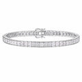 Lobster-Clasp Tennis Bracelet, Moissanite | 925 Silver — product view