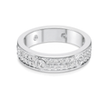 Hearts & Arrows Moissanite Ring | 925 Sterling Silver — product view