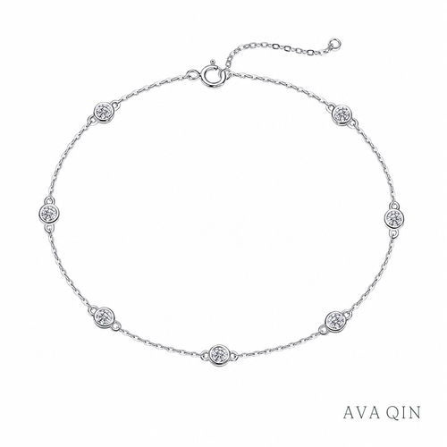 Bubble Moissanite Bracelet | 925 Sterling Silver — product view